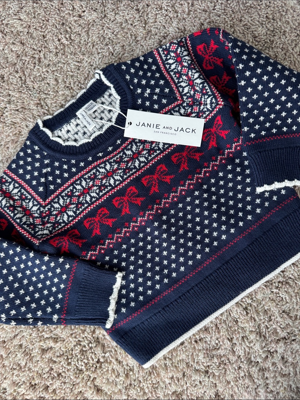 NWT Janie & Jack Christmas sweater